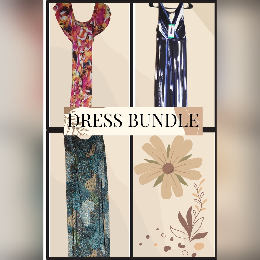 Floral and Abstract Dress Bundle